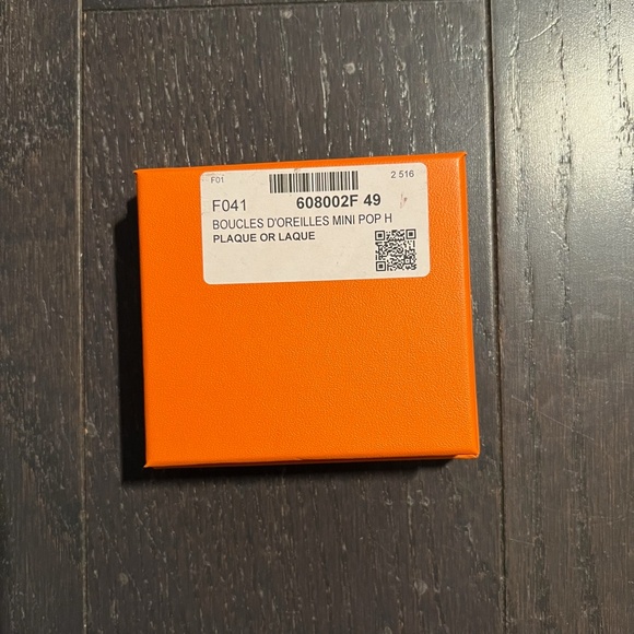 Hermes small jewelry empty box case decoration storage orange - Picture 7 of 8